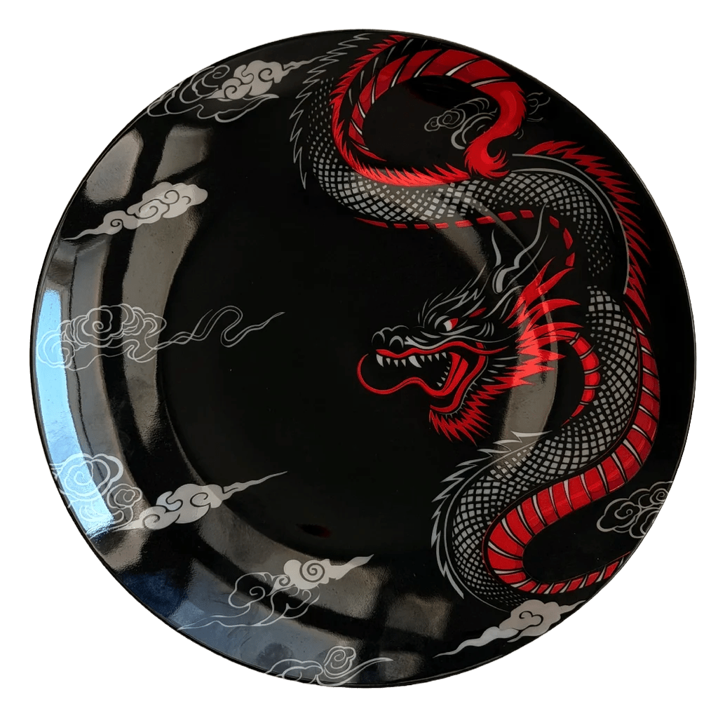 Dragon Noir Bone China 9” (set of 4) - Art of Serving
