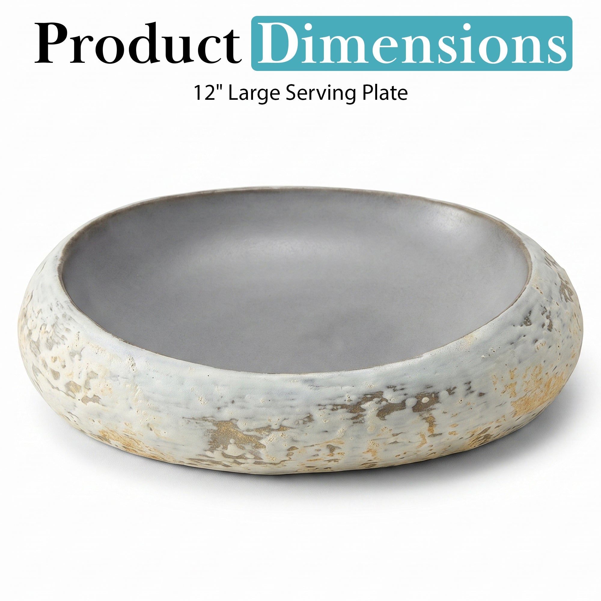 Moon Ash Stone Ceramic Serving Dish – 12 Inch - Art of Serving