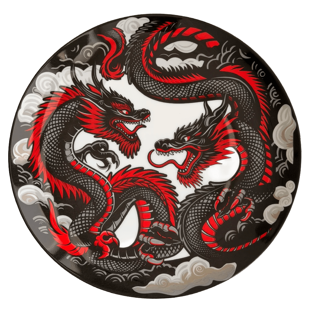 The Imperial Dragons Plate 9”. (Set of 4) - Art of Serving