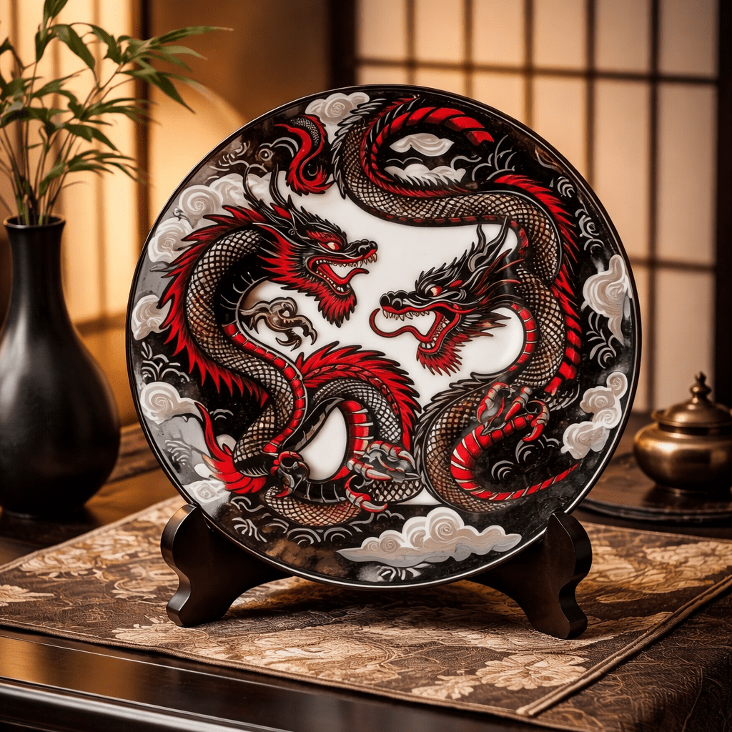 The Imperial Dragons Plate 9”. (Set of 4) - Art of Serving