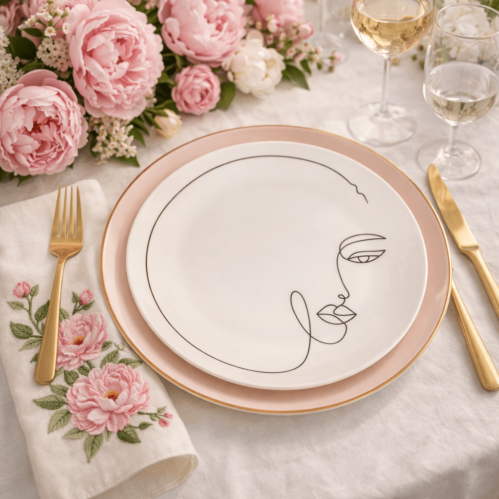 The Rose Whisper Plate (set of 4) - Art of Serving